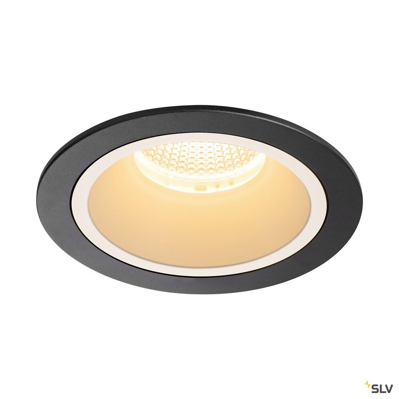 NUMINOS DL L, Indoor LED recessed ceiling light black/white 2700K 20 gimballed, rotating and pivoting