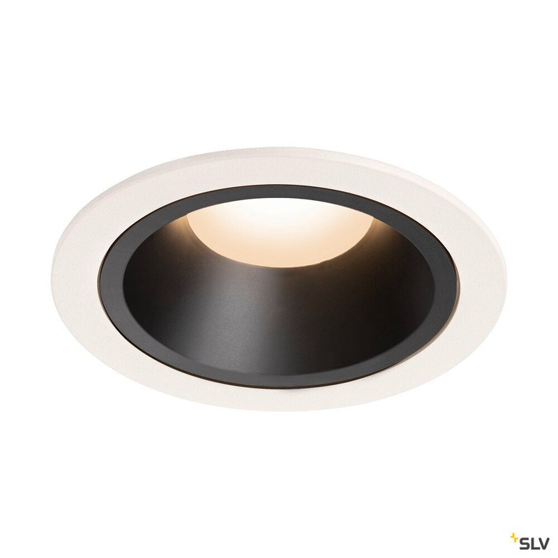 NUMINOS DL L, Indoor LED recessed ceiling light white/black 3000K 20