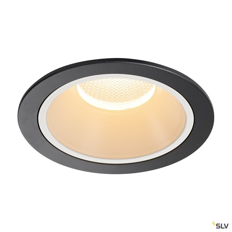 NUMINOS DL XL, Indoor LED recessed ceiling light black/white 2700K 20 gimballed, rotating and pivoting