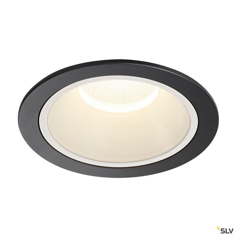 NUMINOS DL XL, Indoor LED recessed ceiling light black/white 4000K 20