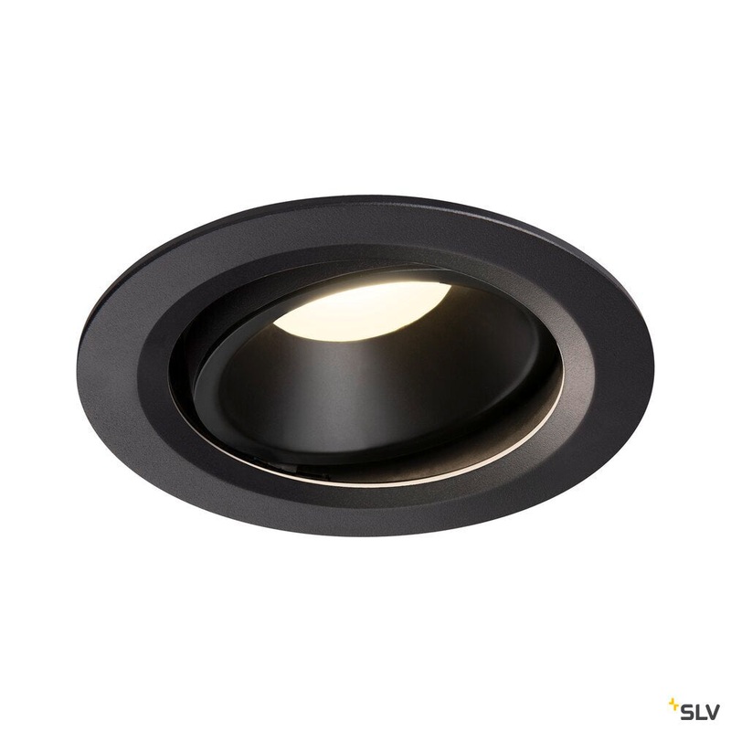 NUMINOS MOVE DL L, Indoor LED recessed ceiling light black/black 4000K 40 rotating and pivoting