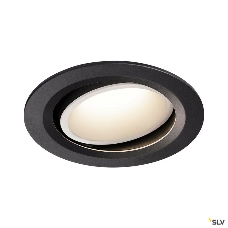 NUMINOS MOVE DL L, Indoor LED recessed ceiling light black/white 4000K 40 rotating and pivoting