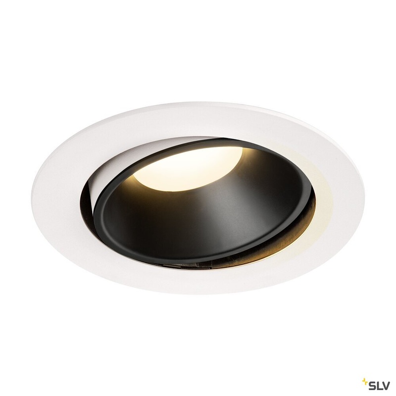 NUMINOS MOVE DL XL, Indoor LED recessed ceiling light black/white 3000K 20 rotating and pivoting
