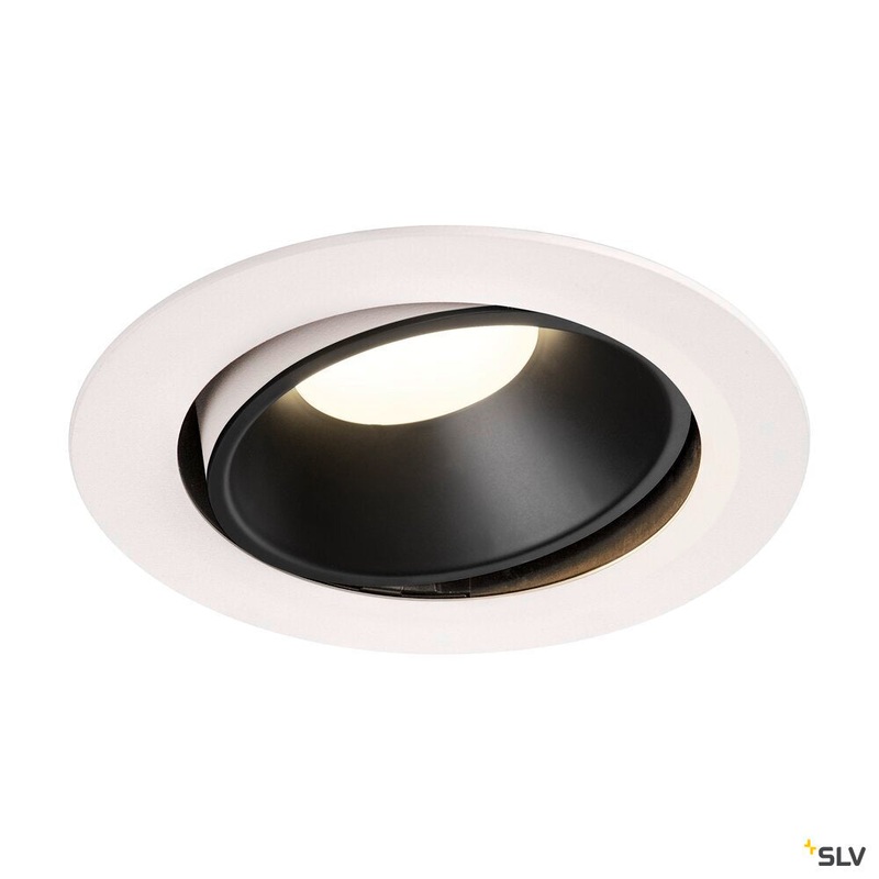 NUMINOS MOVE DL XL, Indoor LED recessed ceiling light black/white 4000K 40 rotating and pivoting