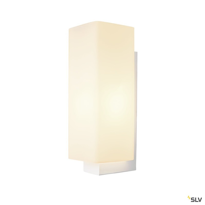 QUADRASS, indoor surface-mounted wall light, E27, white