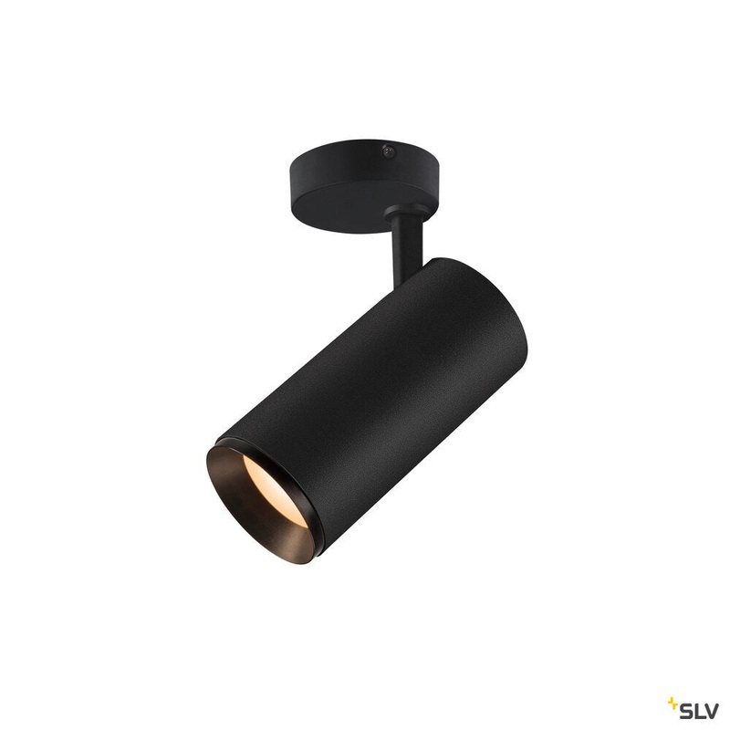 NUMINOS SPOT PHASE L, Indoor LED recessed ceiling light black/black 3000K 24