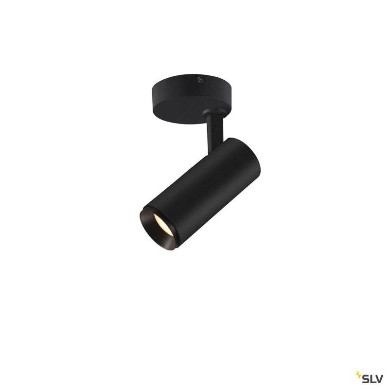 NUMINOS SPOT PHASE S, Indoor LED recessed ceiling light black/black 3000K 24