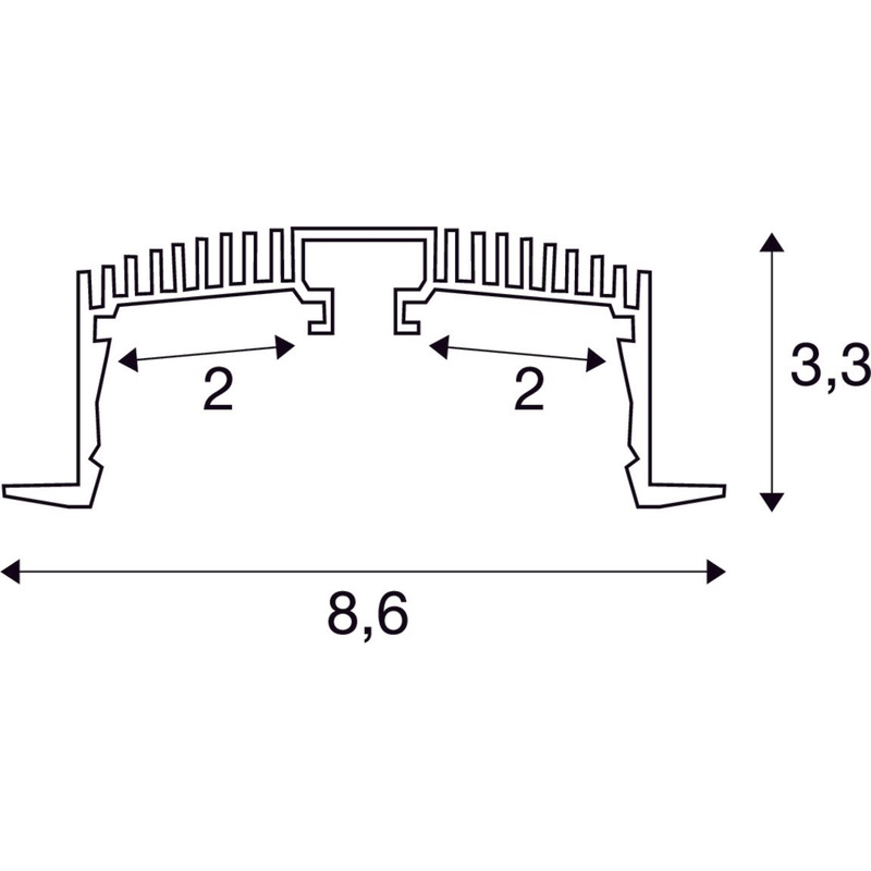 GRAZIA 60, Profile structure 3m white