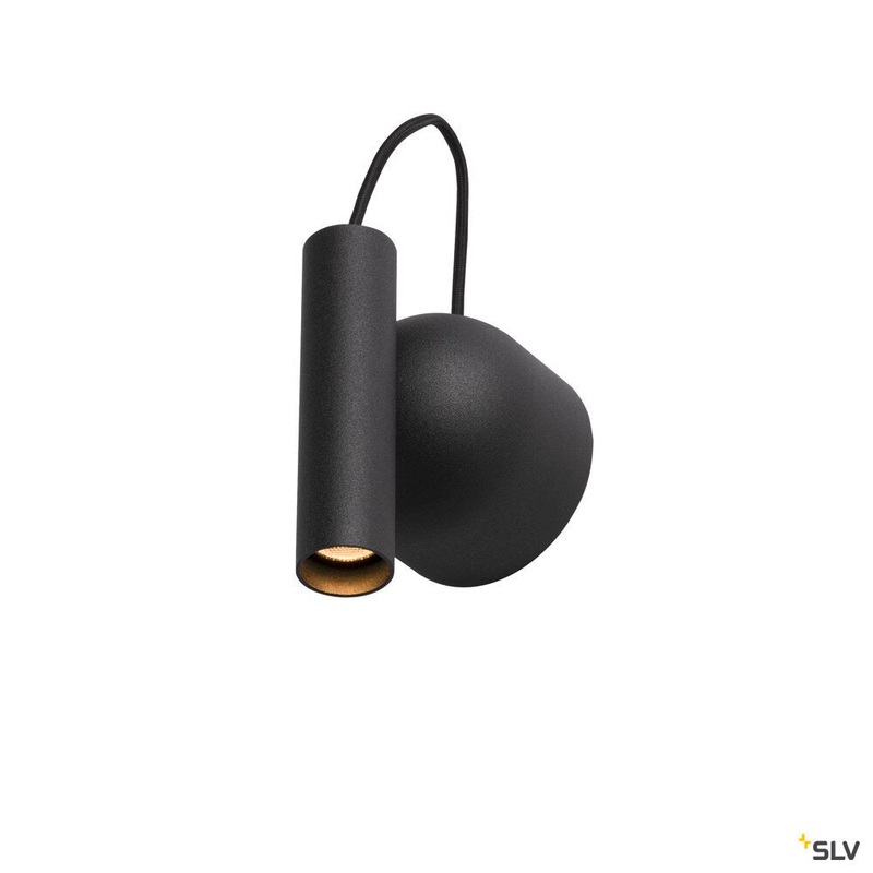 KARPO MAGN WL, Indoor LED wall-mounted light black 3000K