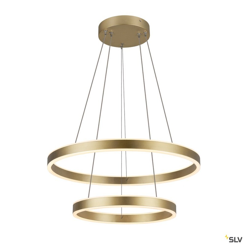 ONE DOUBLE PHASE up/down, brass pendant light, 35W 2700/3000K 130