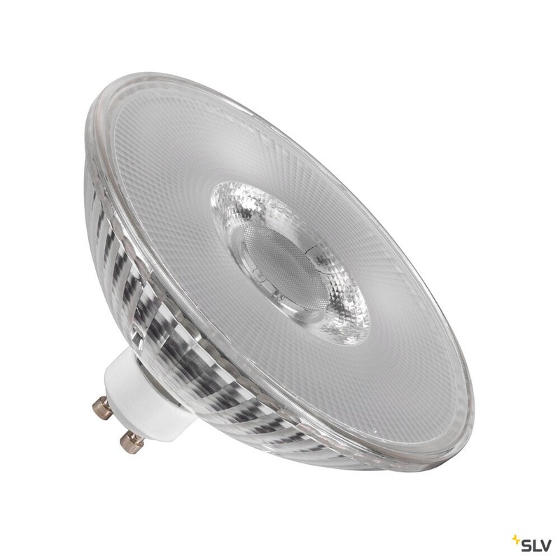 QPAR111 GU10, transparent LED light, 8W 2700K CRI90 38