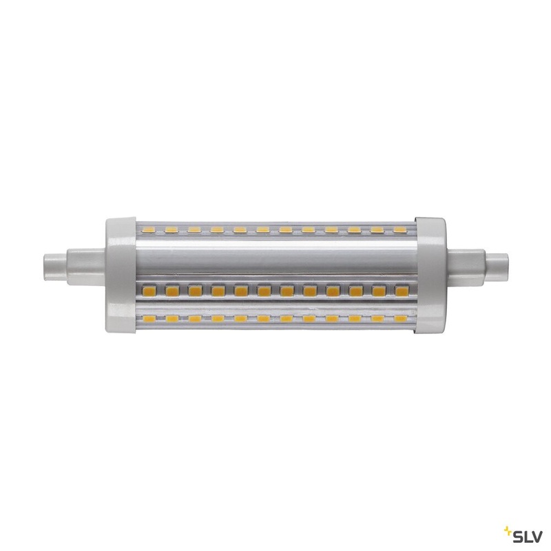 QT DE12 R7S 118mm, transparent LED light, 15W 3000K CRI90 330
