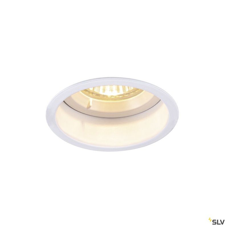 HORN GU10, white recessed ceiling light, 25W blower door tested