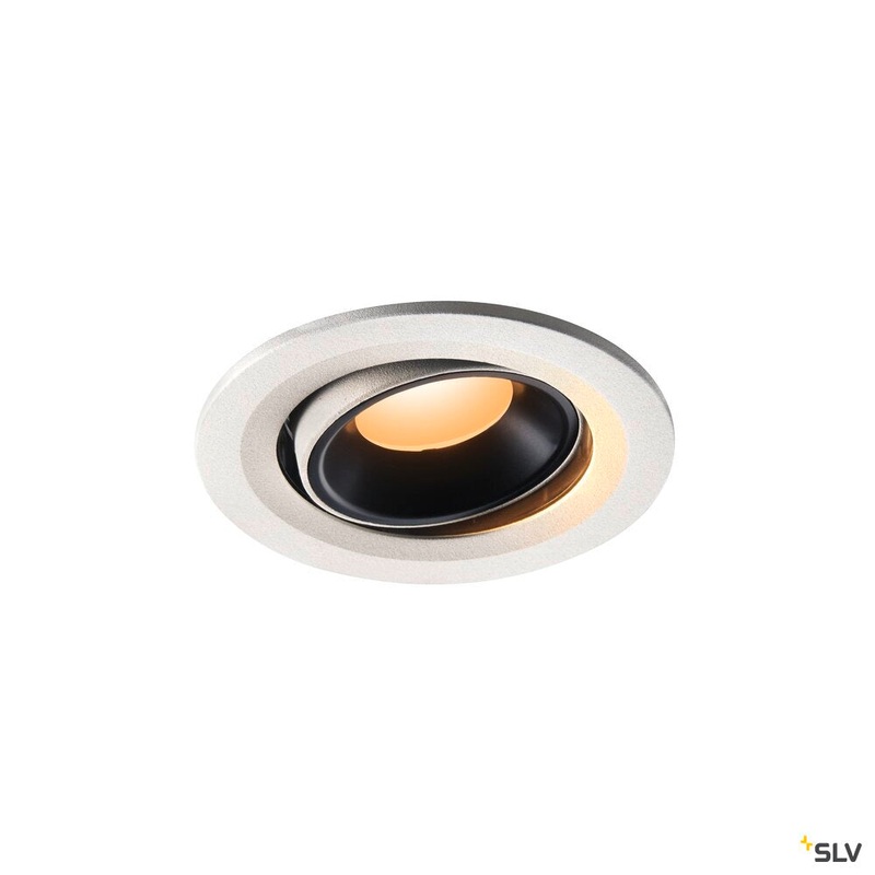 NUMINOS MOVE S, white / black recessed ceiling light, 2700K 40