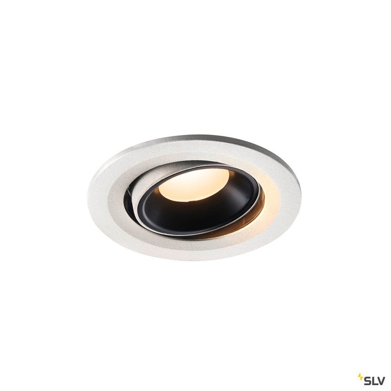 NUMINOS MOVE S, white / black recessed ceiling light, 3000K 40