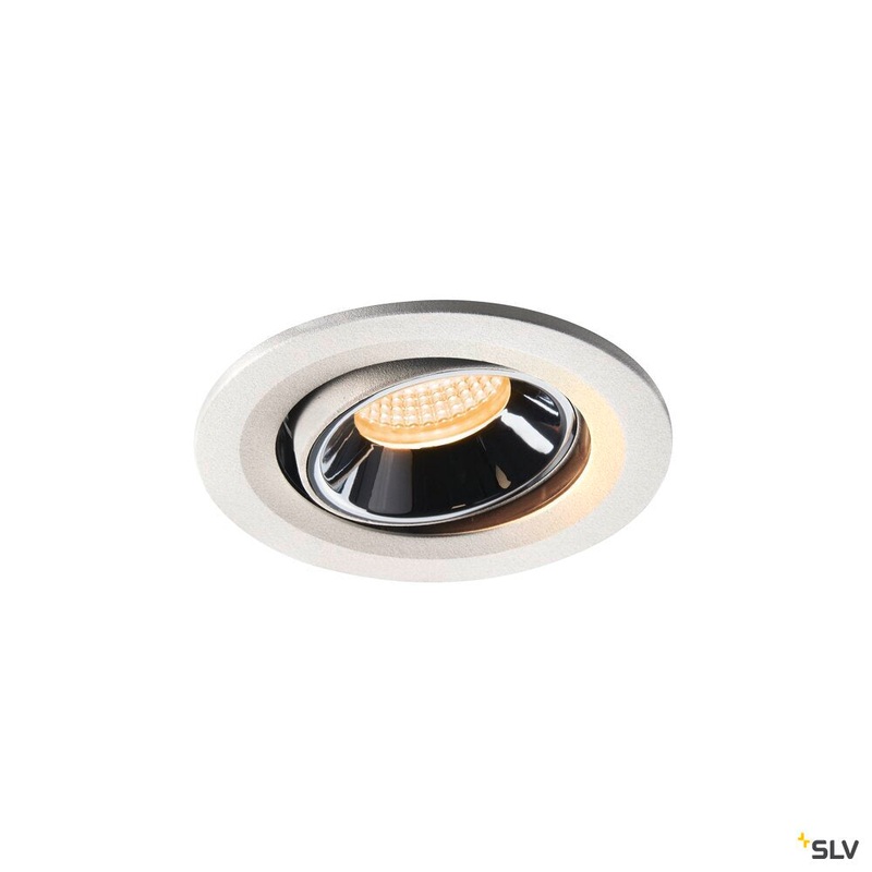 NUMINOS MOVE S, white / chrome recessed ceiling light, 3000K 20