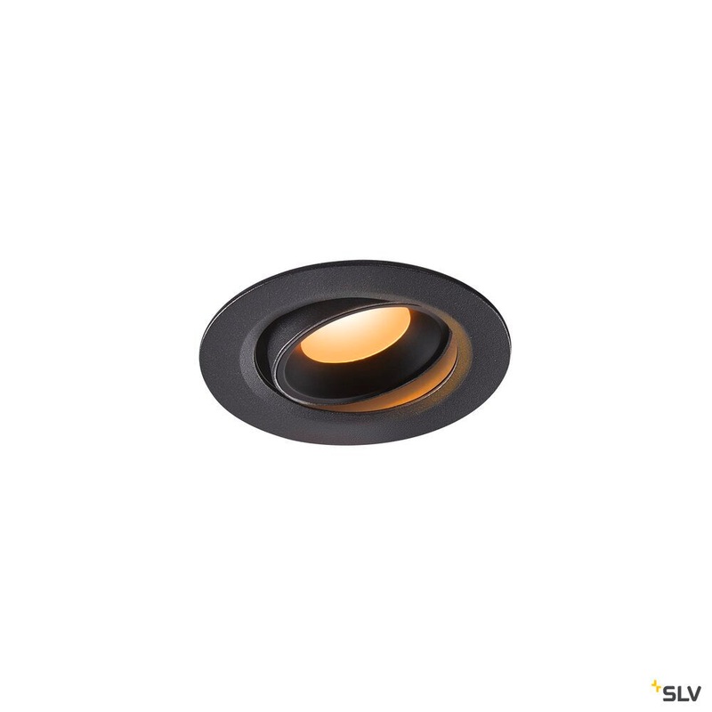 NUMINOS MOVE XS, black recessed ceiling light, 2700K 20