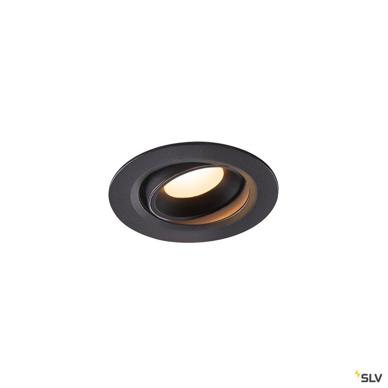 NUMINOS MOVE XS, black recessed ceiling light, 3000K 20