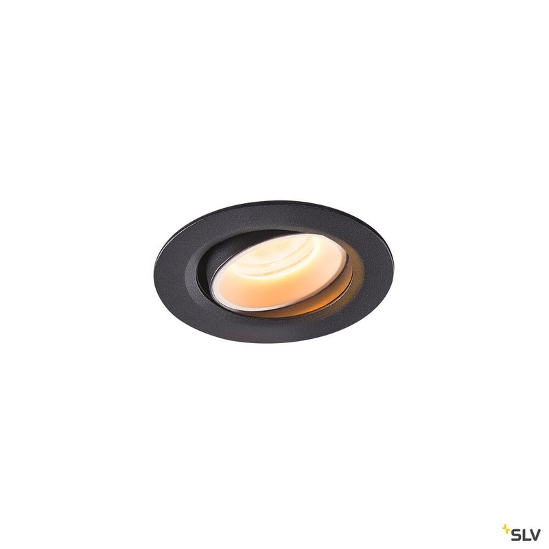 NUMINOS MOVE XS, black / white recessed ceiling light, 2700K 20