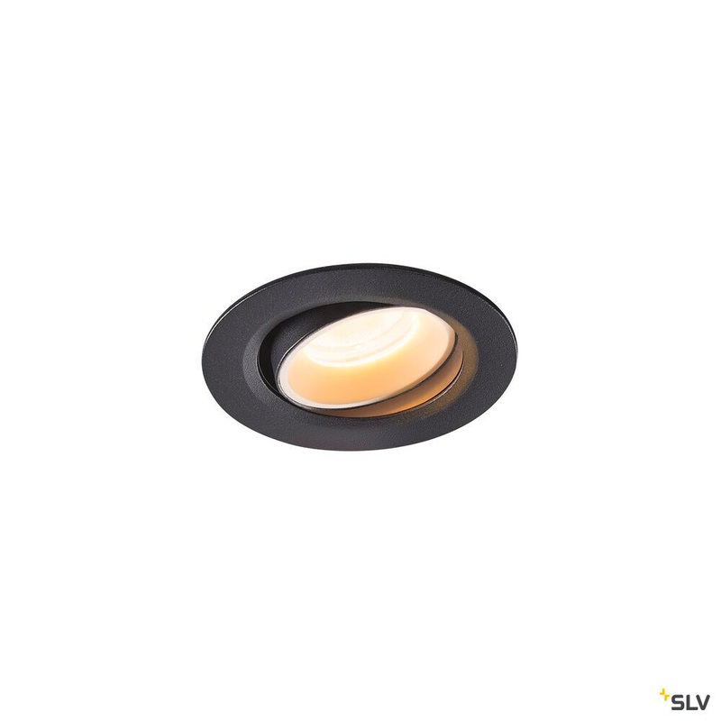 NUMINOS MOVE XS, black / white recessed ceiling light, 3000K 20