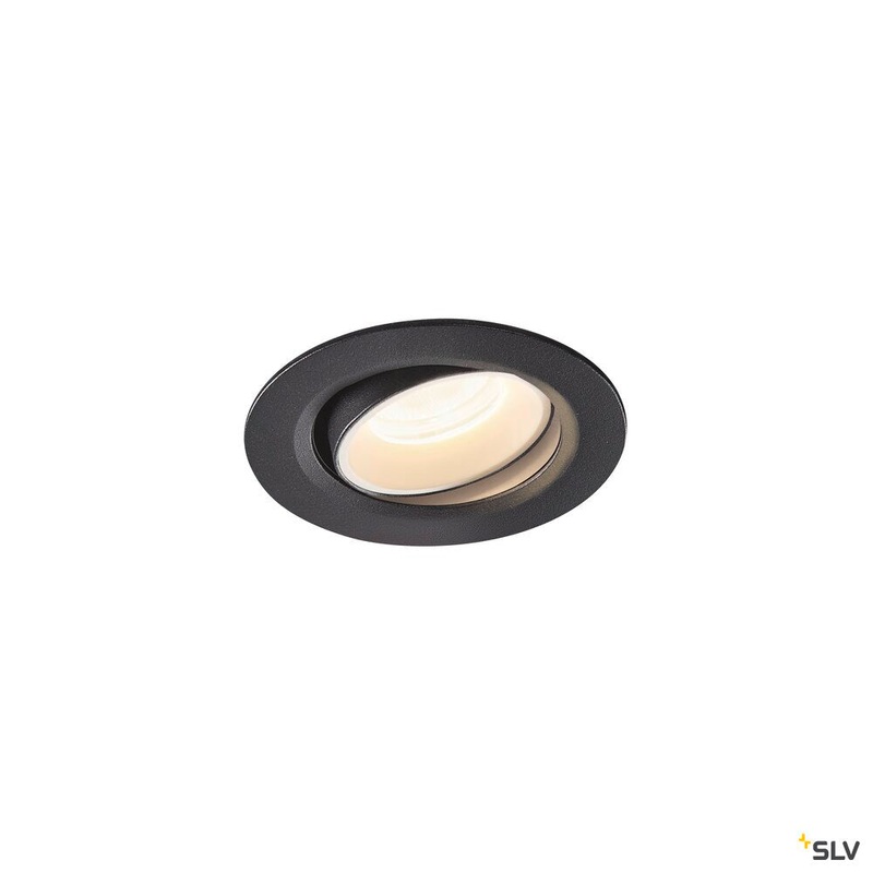 NUMINOS MOVE XS, black / white recessed ceiling light, 4000K 20
