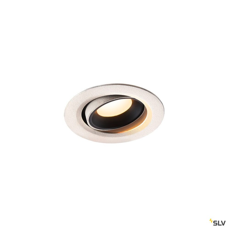 NUMINOS MOVE XS, white / black recessed ceiling light, 3000K 20