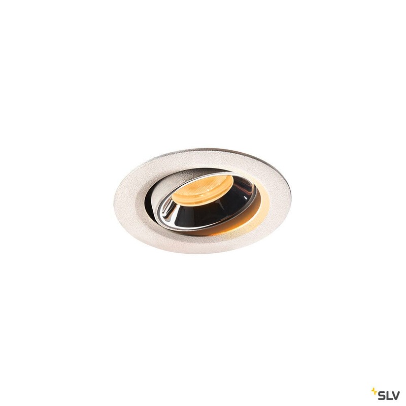 NUMINOS MOVE XS, white / chrome recessed ceiling light, 2700K 20