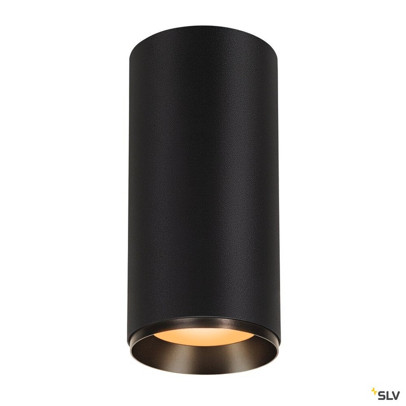 NUMINOS XL PHASE, black ceiling mounted light, 36W 2700K 24