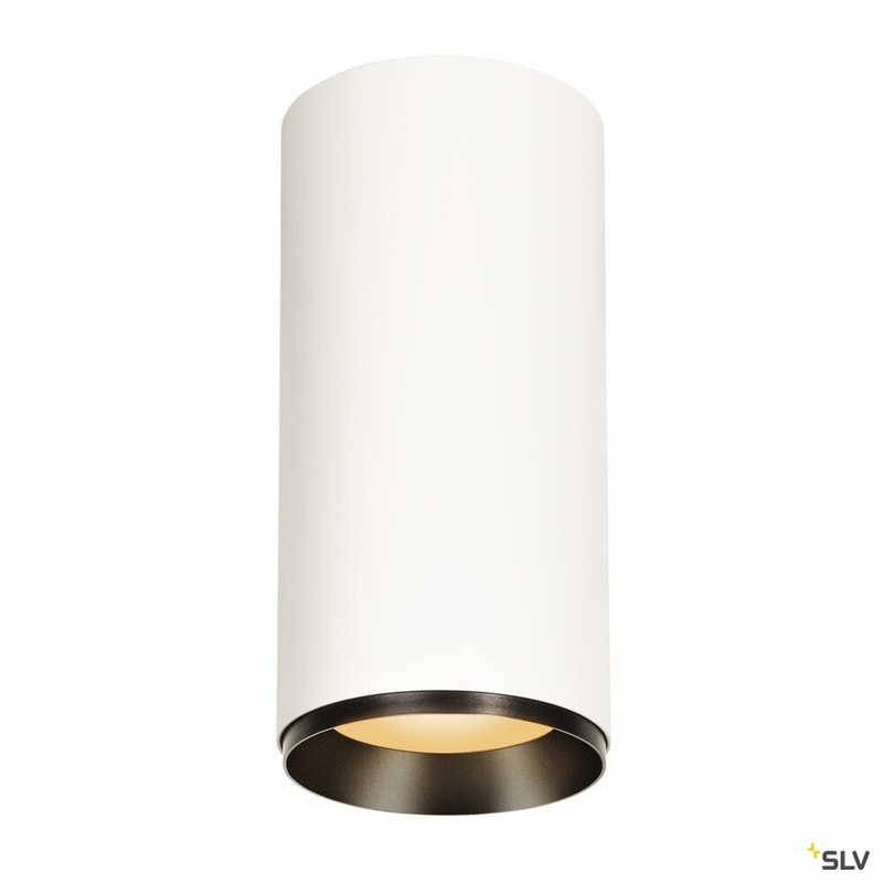 NUMINOS XL PHASE, white / black ceiling mounted light, 36W 2700K 24