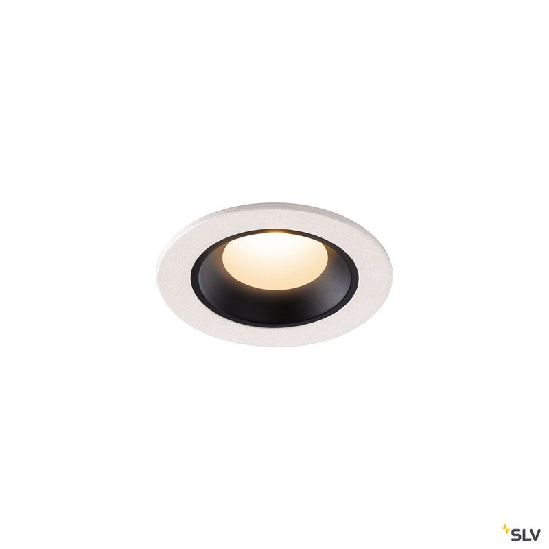 NUMINOS XS, white / black recessed ceiling light, 3000K 20