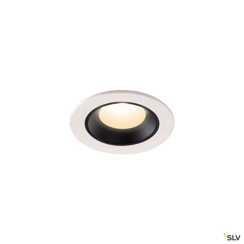 NUMINOS XS, white / black recessed ceiling light, 4000K 20