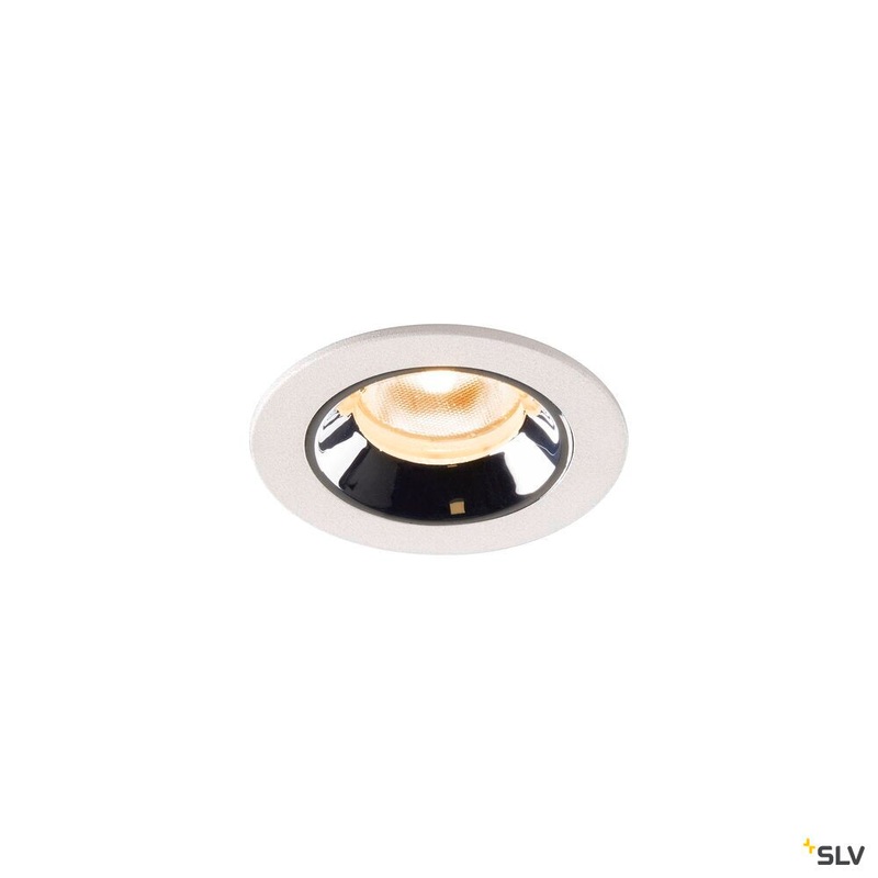 NUMINOS XS, white / chrome recessed ceiling light, 2700K 20