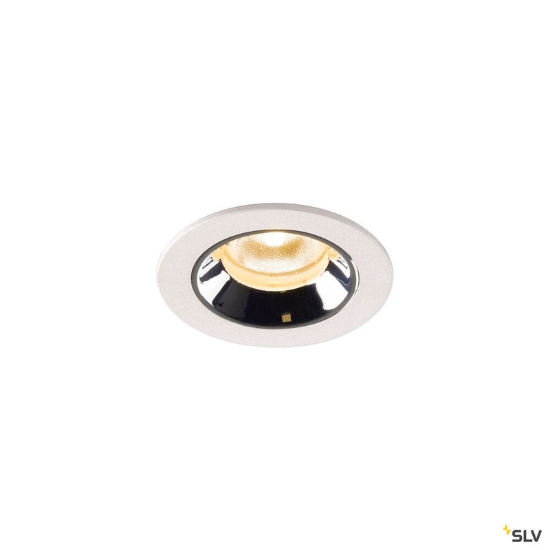 NUMINOS XS, white / chrome recessed ceiling light, 3000K 20