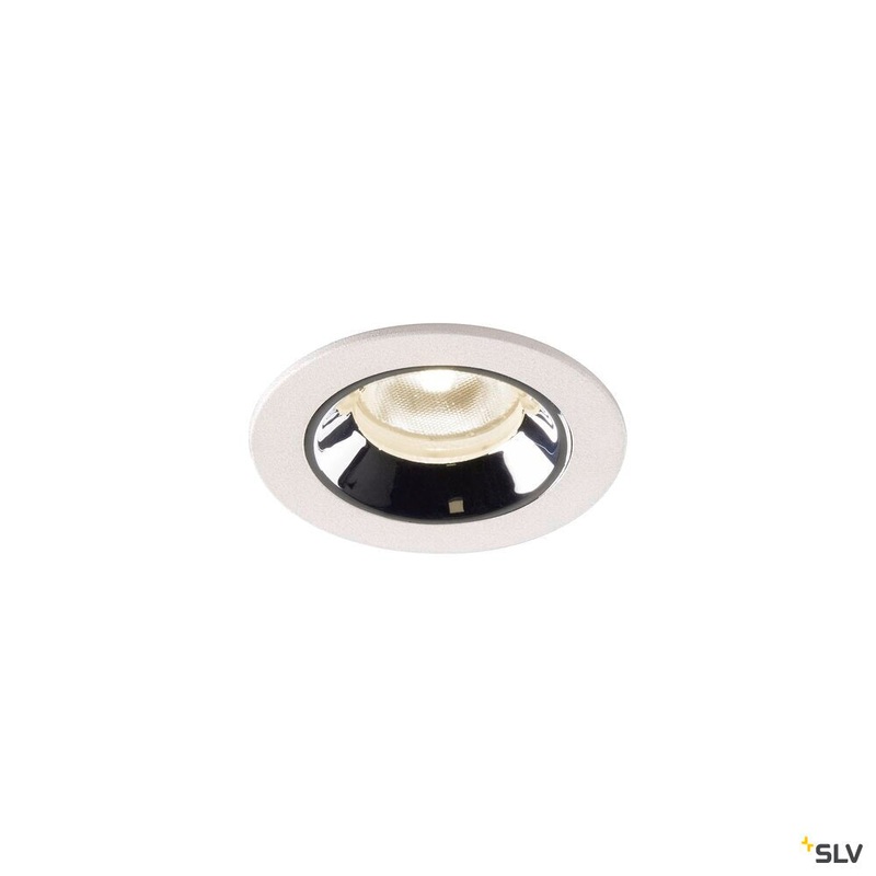 NUMINOS XS, white / chrome recessed ceiling light, 4000K 20