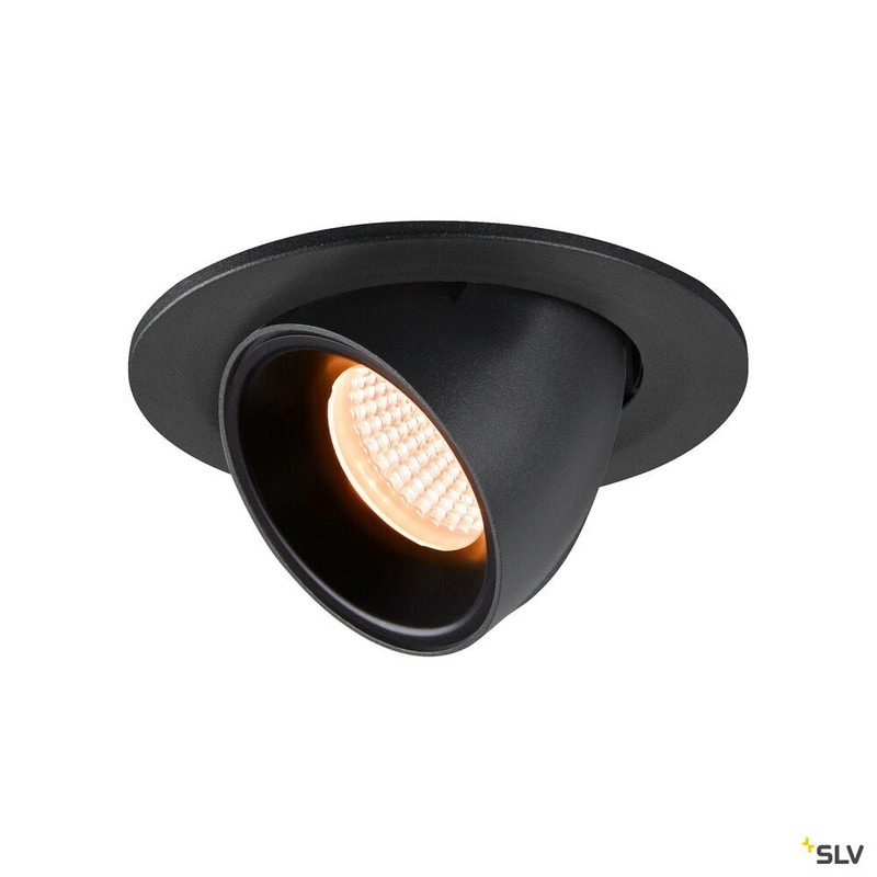 NUMINOS GIMBLE S, black recessed ceiling light, 2700K 20