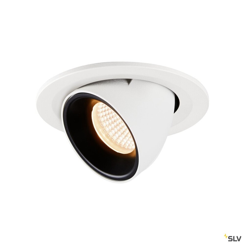 NUMINOS GIMBLE S, white / black recessed ceiling light, 2700K 20