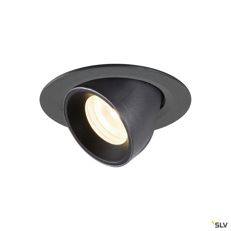 NUMINOS GIMBLE XS, black recessed ceiling light, 4000K 20
