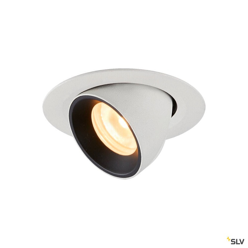 NUMINOS GIMBLE XS, white / black recessed ceiling light, 3000K 20