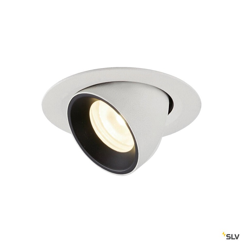 NUMINOS GIMBLE XS, white / black recessed ceiling light, 4000K 20
