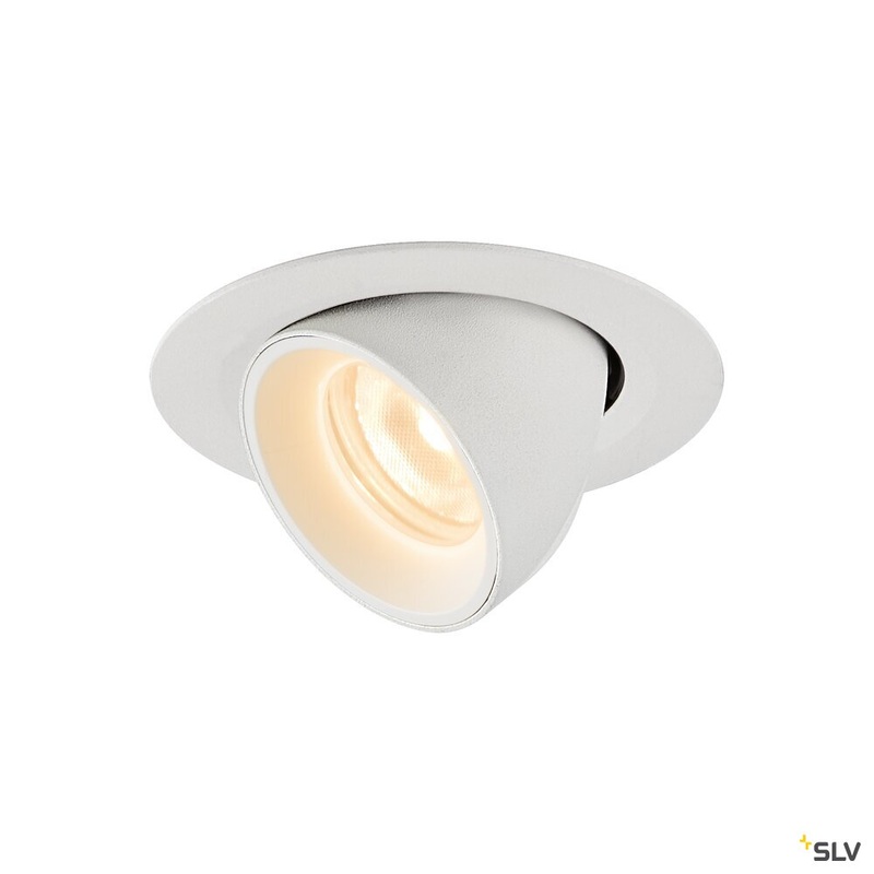 NUMINOS GIMBLE XS, white recessed ceiling light, 2700K 20