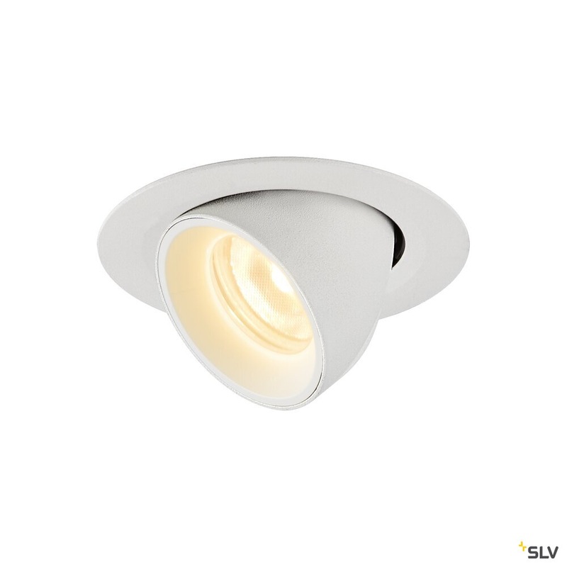 NUMINOS GIMBLE XS, white recessed ceiling light, 3000K 20