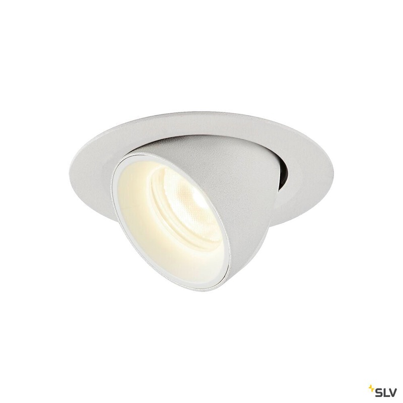 NUMINOS GIMBLE XS, white recessed ceiling light, 4000K 20