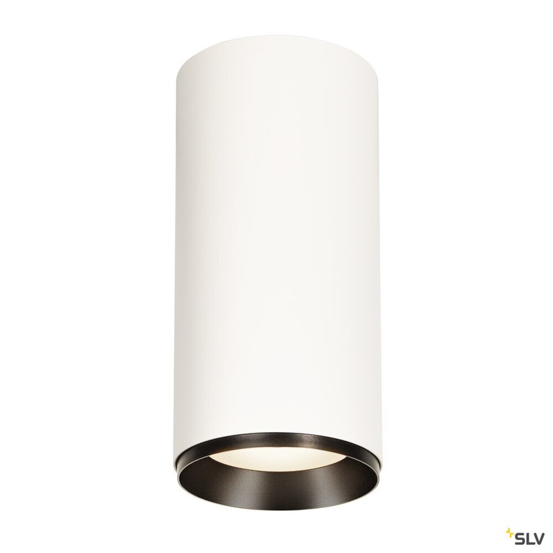 NUMINOS XL PHASE, white / black ceiling mounted light, 36W 4000K 24