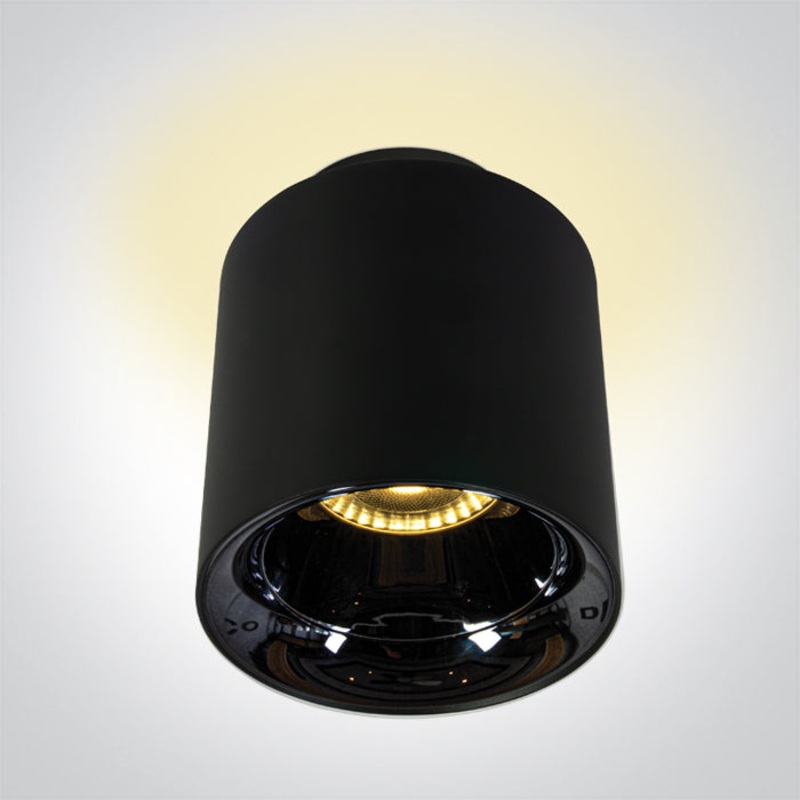 BLACK 10W+2W WW IP20 60deg 230V DARK LIGHT