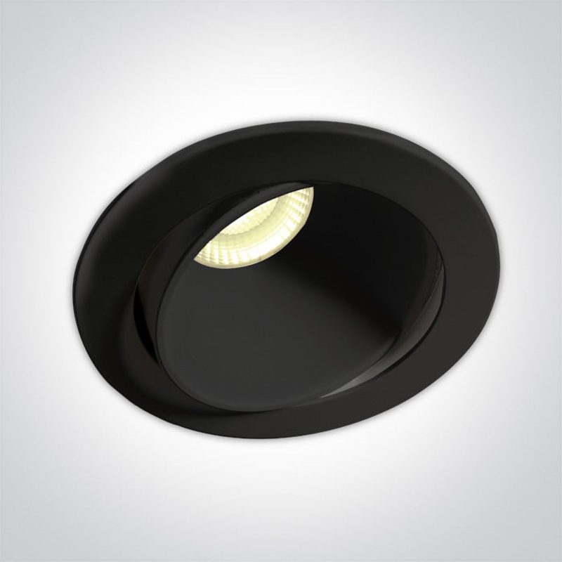 BLACK 8W WW IP54 ADJUSTABLE DARK LIGHT 230V DIMMABLE