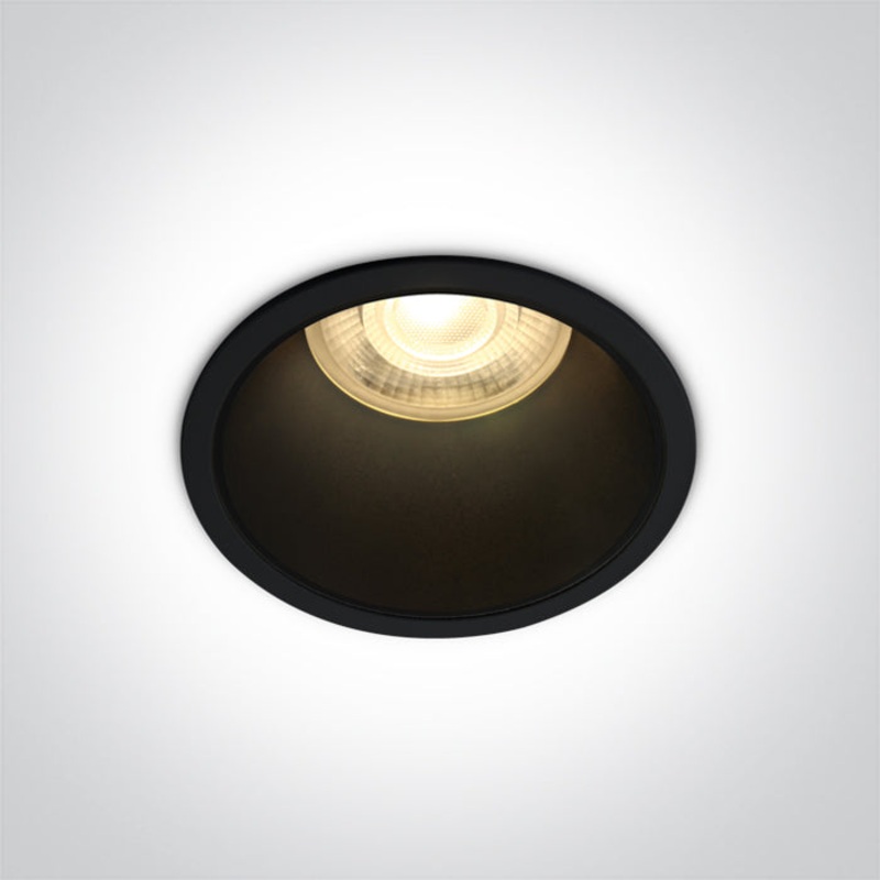 BLACK GU10 10W BLACK REFLECTOR DARK LIGHT