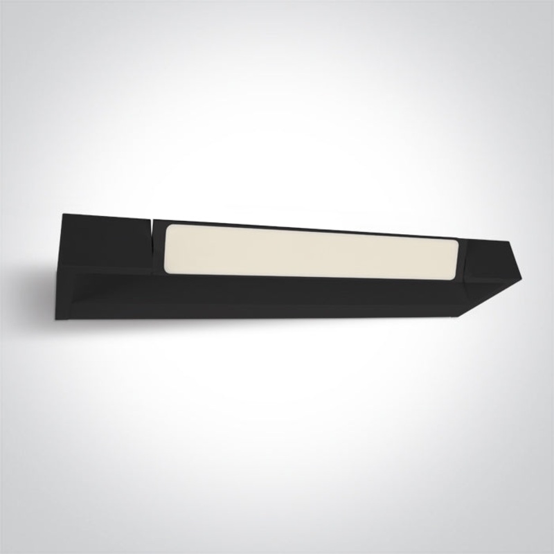 BLACK LED BATHROOM / WALL LIGHT 12W WW IP44 230V