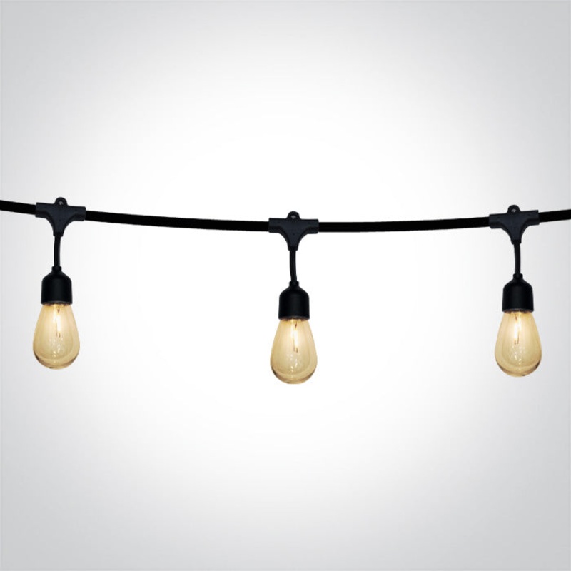 BLACK SOLAR STRING LIGHTS 1w IP67 8,5m 12xLEDs