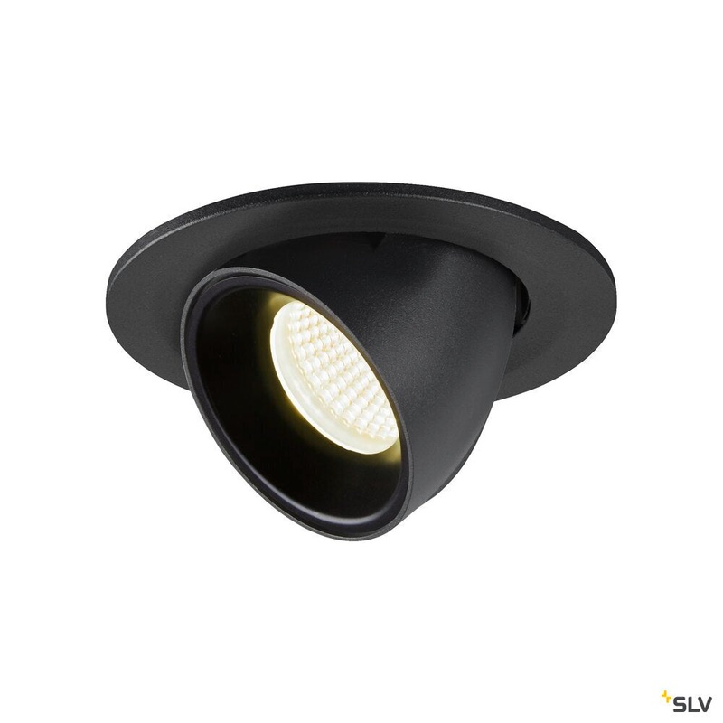 NUMINOS GIMBLE S, black recessed ceiling light, 4000K 40