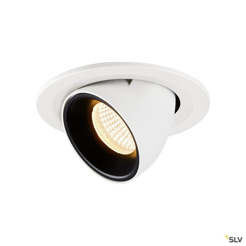 NUMINOS GIMBLE S, white / black recessed ceiling light, 3000K 40